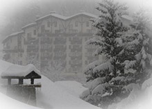 La Tania sous la neige