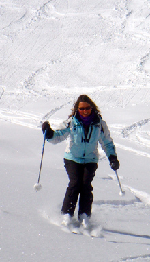 Liz à skis